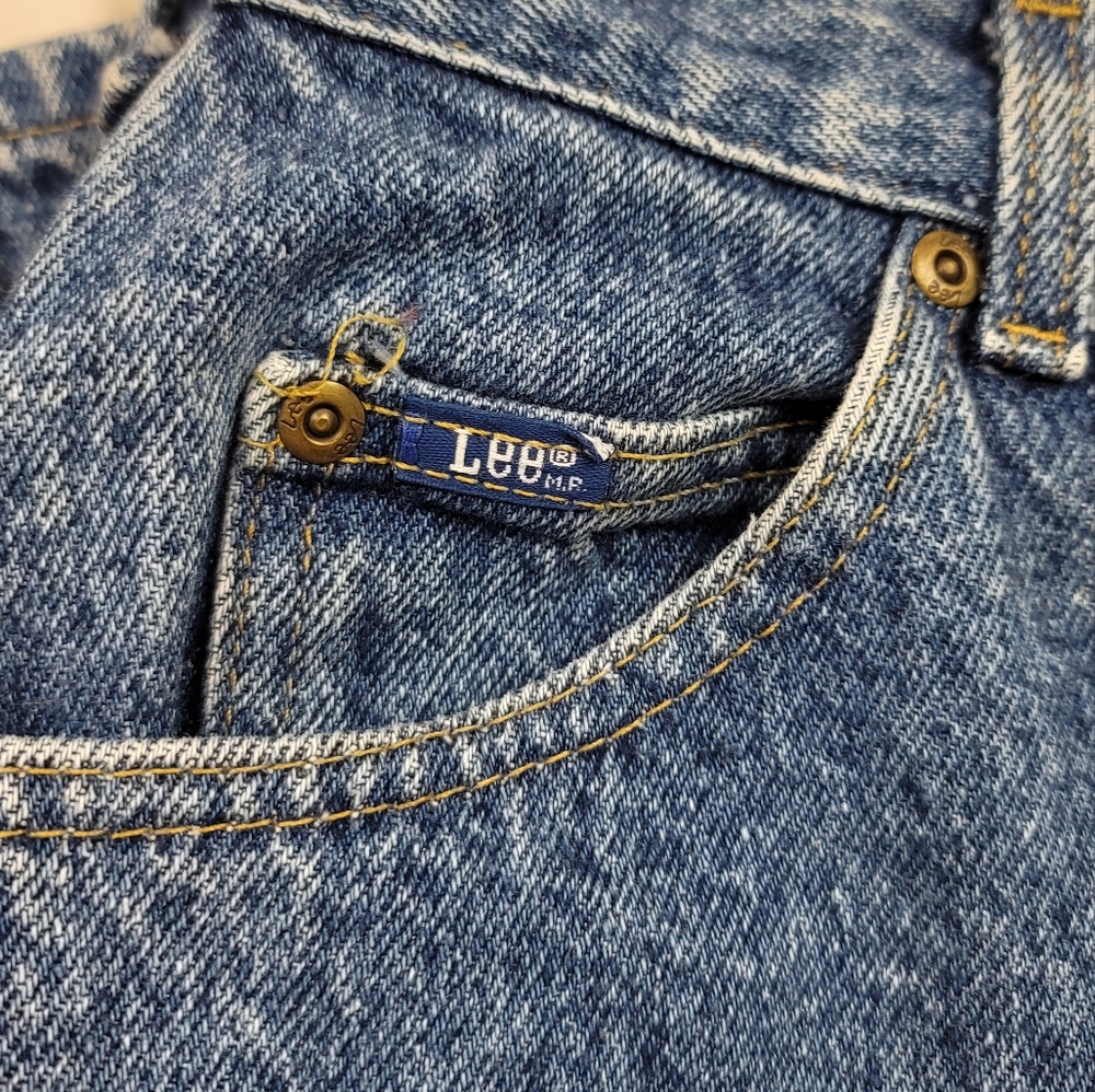 Vtg Lee High Waist Mom Jeans Sz 18 Pet - Picture 4 of 5